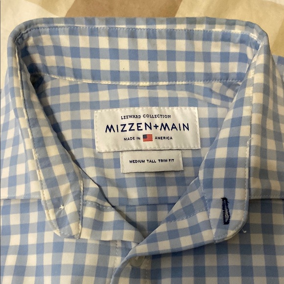 Mizzen+Main Other - Mizzen+Main Blue Checkered Men's Shirt